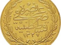 Türkei 100 Piaster Goldmünze Istanbul 1909-1918