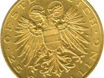 Österreich 1935 Leopold 25 Schilling Goldmünze