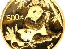 China Panda 1 Unze 2007 Goldpanda 500 Yuan, Orginal Eingeschweißt