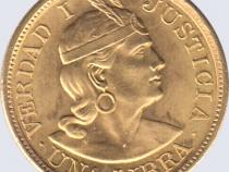 1/1 Libra Peru Goldmünze Südamerika