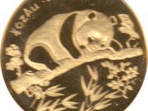 China Panda Goldmünze 1/2 Unze PP 1995 Munich Coin Show