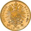 10 Mark Kaiserreich Bayern 1872-1873 Ludwig II Jaeger 193