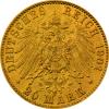 10 Mark Kaiserreich 1901 Mecklenburg Schwerin Jaeger 234 Friedrich Franz
