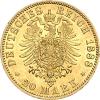 20 Mark Kaiserreich 1888-1889 Preussen Wilhelm II Jaeger 250