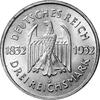 Jaeger 350 Weimarer Republik 3 Reichsmark Wolfgang Goethe 1932