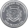Congo Silbermünze 1 Unze Silverback Gorilla 2023