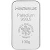 Palladiumbarren 100 Gramm Heraeus Umicore Degussa kaufen und verkaufen