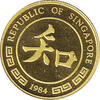 1/10 Unze Singapur 10 Singold Lunar Maus 1984