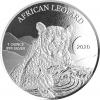 Silbermünzen Ghana Leopard