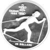 Canada Silber Calgary 1988 20 Dollar Cross Country Skiing PP