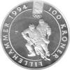 Norwegen 100 Kronen Silber Lillehammer 1994