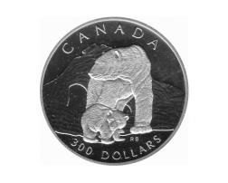Platin Kanada 1990 Eisbären proof