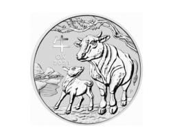 Lunar III Silbermünze Australien Ochse 1/2 Unze 2021