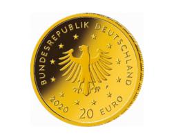 20 Euro Goldmünze Weißstorch 2020 Heimische Vögel