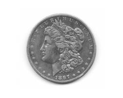 American Silber Morgan Dollar USA historische Silbermünze