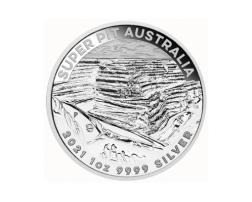 Australien Super Pit 1 Unze Silber 2021