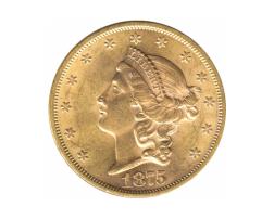 20 Dollar American Liberty Head 1875