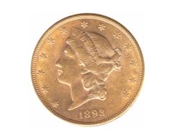 20 Dollar American Liberty Head 1893