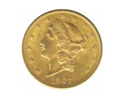 20 Dollar American Liberty Head 1907