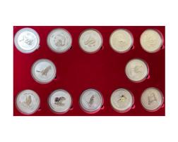 Sammlung Lunar I Silbermünze Australien 1999-2010
