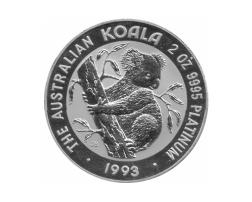 Australien Platin Koala 2 Unzen