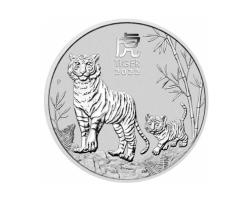 Lunar III Silbermünze Australien Tiger 1 Kilo 2022