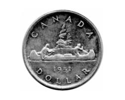 Canada Silber Gedenkmünze 1 Dollar 1951