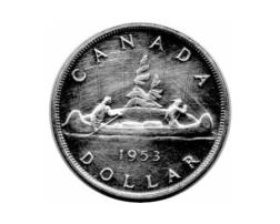 Canada Silber Gedenkmünze 1 Dollar 1955