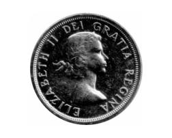 Canada Silber Gedenkmünze 1 Dollar 1955