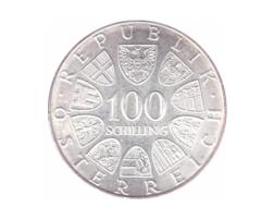 100 Schilling Silbermünzen Österreich 1974-1979
