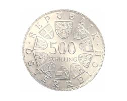500 Schilling Silbermünzen Österreich 