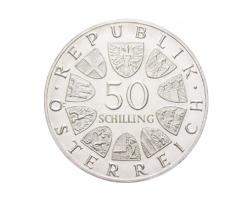 50 Schilling Silbermünzen Österreich 1974-1978