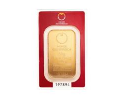 Goldbarren 50 Gramm Münze Österreich