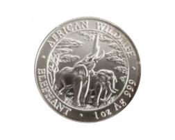 Zambia Elefant 1 Unze Silber 2003