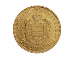 Griechenland 20 Drachmen Goldmünze