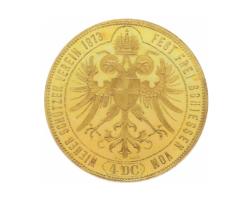 Österreich 1873 Franz Joseph I 4 Dukaten Goldmünze