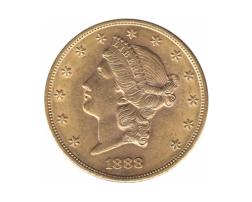 20 Dollar American Liberty Head 1888