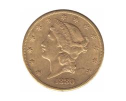 20 Dollar American Liberty Head 1880