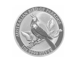 Australian Birds of Paradise Silber 1 Unze 2019 Manucodia 