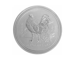 Lunar I Silbermünze Australien Hahn 1/2 Kilo 2005 Perth Mint
