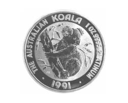 Platin Koala 1 Unze 1991 Australien Perth Mint
