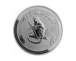Lunar I Silbermünze Australien Affe 5 Unzen 2004 Perth Mint