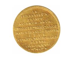 Nürnberg Gold Dukat 1727 George Friedrich Karl 