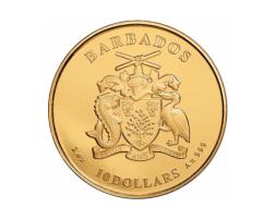 Barbados 1 Unze Carebean Gold Seepferdchen 2023
