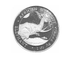 Somalia Elefant 1 Unze Silber 2023