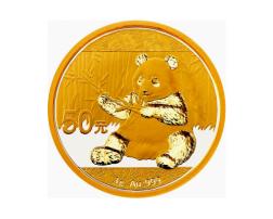 China Panda 2017 Goldpanda 50 Yuan