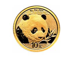 China Panda 2018 Goldpanda 10 Yuan