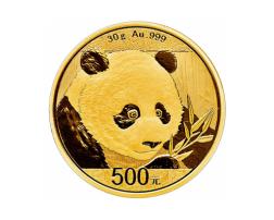 China Panda 2018 Goldpanda 500 Yuan