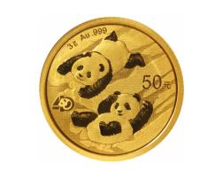 China Panda 2022 Goldpanda 25 Yuan