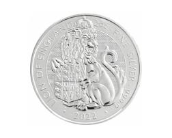 Tudor Beasts 2022 2 Unzen Silber Lion of England